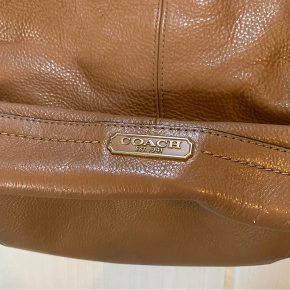 Coach  Park North South Leather Tote Bag - Picture 9 of 11